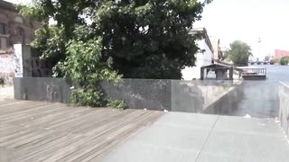 Kim Triple X Fucked Outdoors