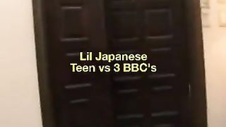 Little Japanese Teen Gangbanged by Black Cock Uncensored