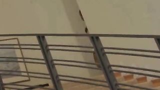 Teen in sexy outfit trying a BBC