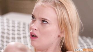 Sexy tight pussy blonde takes a BBC GP1618