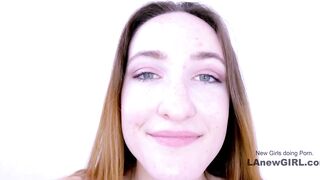 New Cute Girl gets Horny Around Big Cock