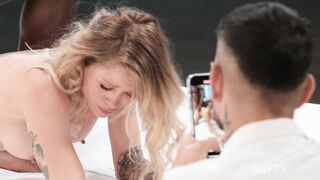 Sammm Next Door ducked in front of her husband