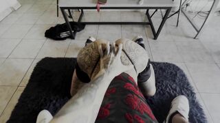 He wants to come Squirt my chair Every Day!