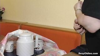 Natural busty German mature gets fucked