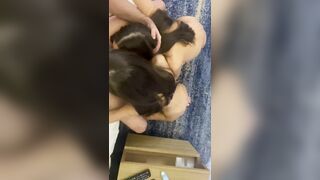 Adelalinka Sucking Photographer's Cock