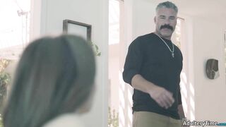 Cute Teen Stepdaughter Rose Carter Finds Stepdaddy Fucking Silicon Toy