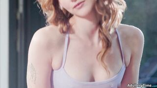 Hot College Babes Ella Reese & Ophelia Fae Has Lesbian Sex On Couch
