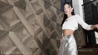 Skinny sexy slut evelyn turner broken apart by three black cocks