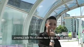 Hot skinny russian fucked in the woods