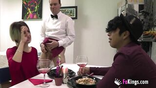 Skinny punk babe gets drilled by latino guy