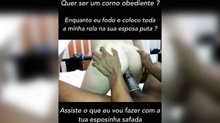 Black big cock fucking white wife in front of cuck