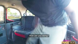 British slut fucked in the taxi