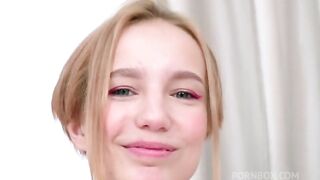 Skinny slut Tea Mint first time BBC