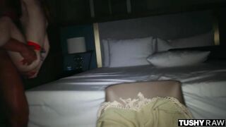 Tiny redhead Madi gets her tight ass pounded