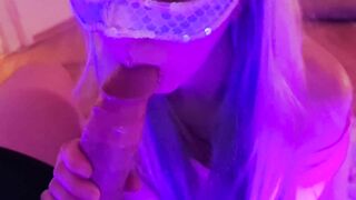 Teen Girl Handling A Fat Cock