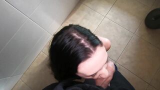 POV hot brunette in the kitchen