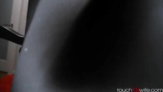 Milf nervous taking a huge black cock